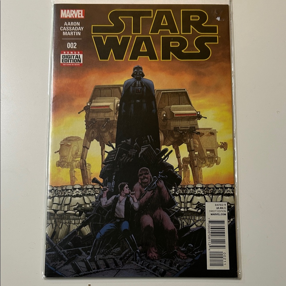 Marvel Star Wars Comic Cover - Black, Brown, Yellow